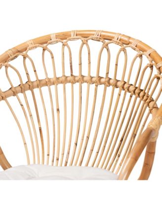 Benicia 23" Rattan Bohemian Dining Chair