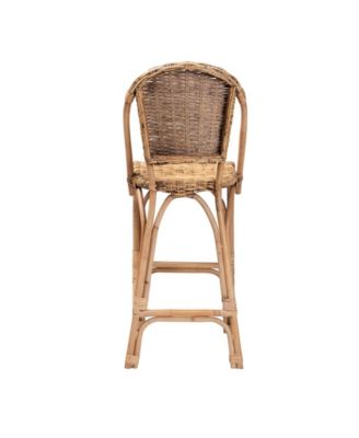 Neola 22" Rattan Bohemian Bar Stool