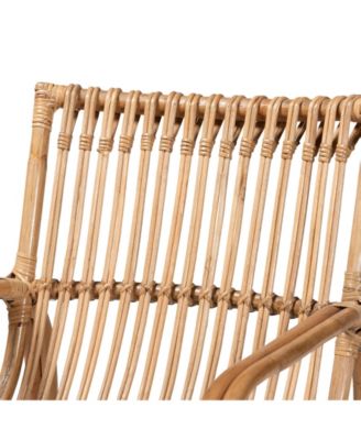 Blanca 29.7" Rattan Bohemian Accent Chair