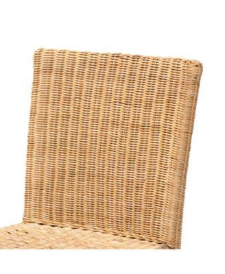 Racquel 44.25" Rattan Bohemian Bar Stool