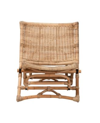 Herrara 27.6" Rattan Bohemian Foldable Lounge Chair