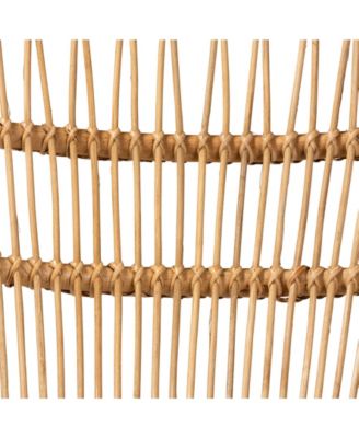 Earvin 31.9" Rattan Bohemian Armchair