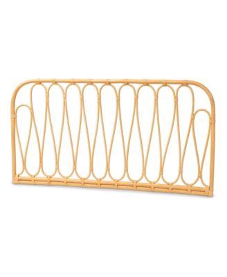 Carrick 2" Rattan Bohemian Queen Wall-mount Headboard