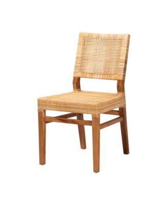Lesia 22.4" Rattan Bohemian Dining Chair