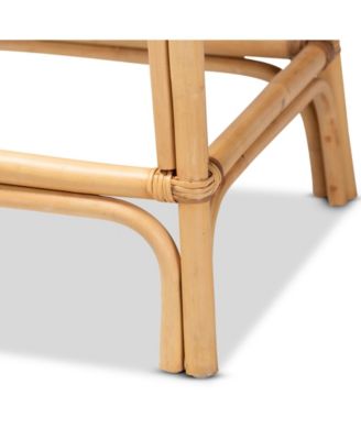 Tugera 22.5" Rattan Bohemian Counter Stool