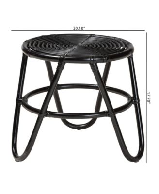 Pertessa 17.7" Rattan Bohemian End Table