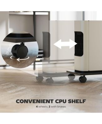 L Shaped Desk, Convertible Corner Desk for Small Space,