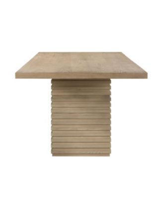 Solid Wood Dining Table with Industrial Design