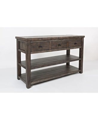 Madison County Rustic Reclaimed Solid Wood Farmhouse Sofa 50" Sofa Table