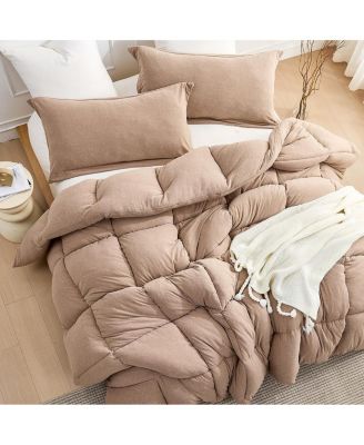 Thicker Than Thickest - Coma Inducer Oversized Comforter Set - Mocha Meringue