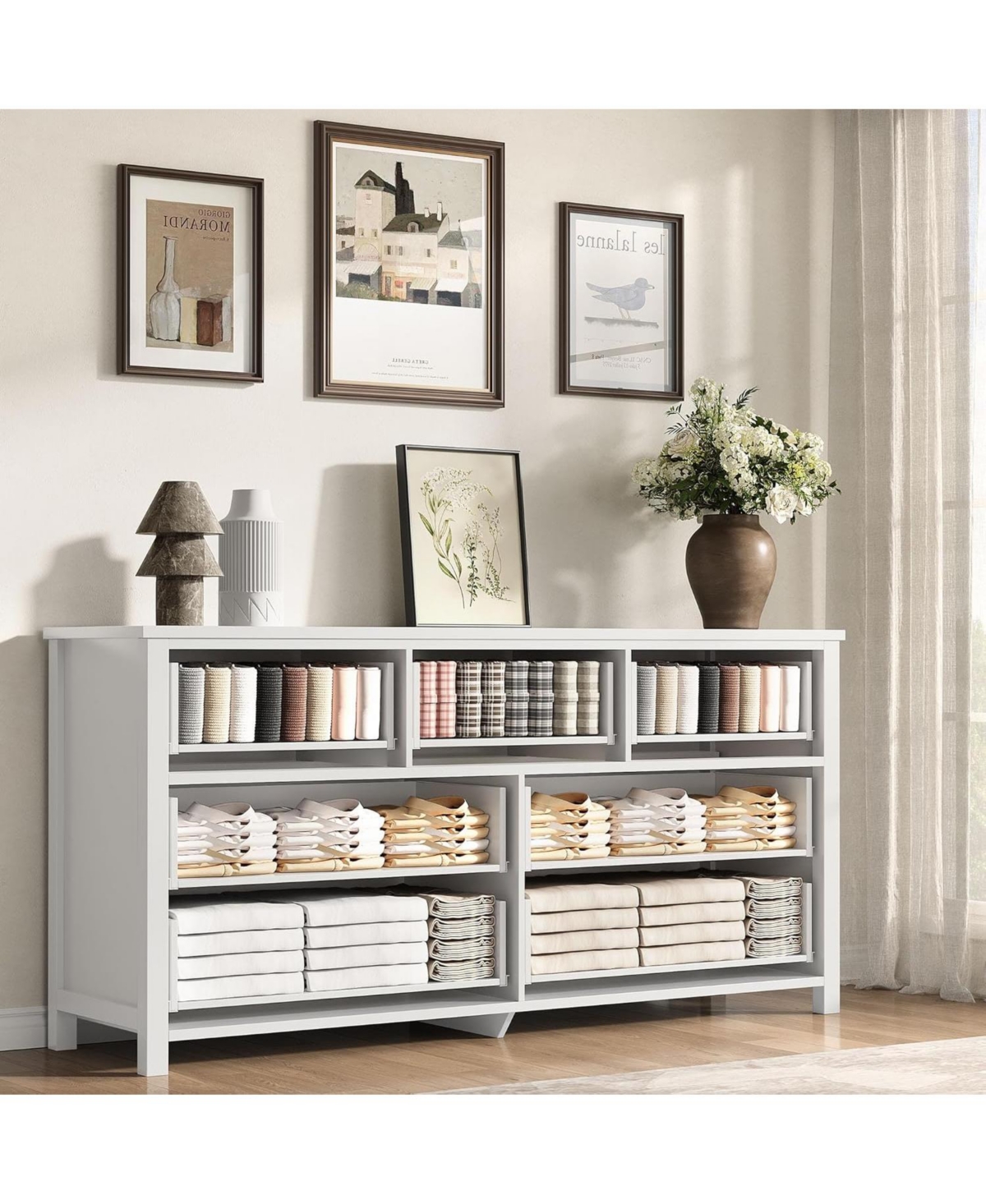 gaomon 7 Drawer Dresser for Bedroom, 54 in Wide Dresser, Chest of Drawers