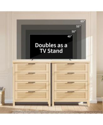 Fluted Dresser for Bedroom