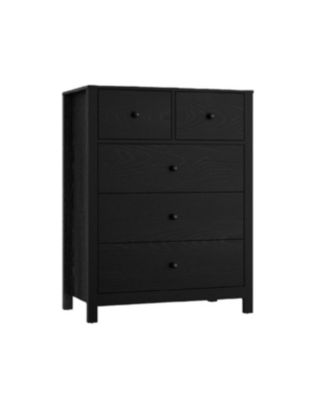 5 Drawer Dresser for Bedroom, Modern Tall Dresser Organizer with Storage Drawers