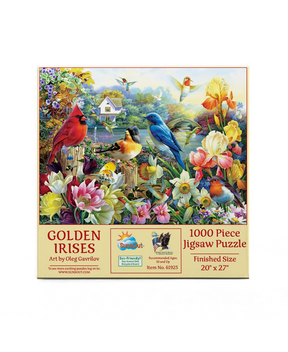 SunsOut Golden Irises 1000 piece Jigsaw Puzzle for Adults