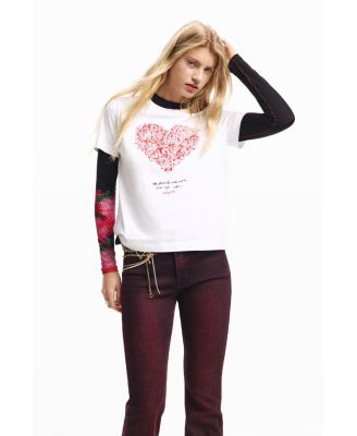 Women's Short-sleeved heart t-shirt