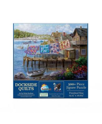 Dockside Quilts 500 piece Jigsaw Puzzle for Adults Large Pieces