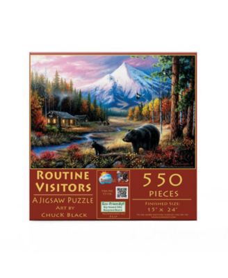 Routine Visitors 550 piece Jigsaw Puzzle for Adults