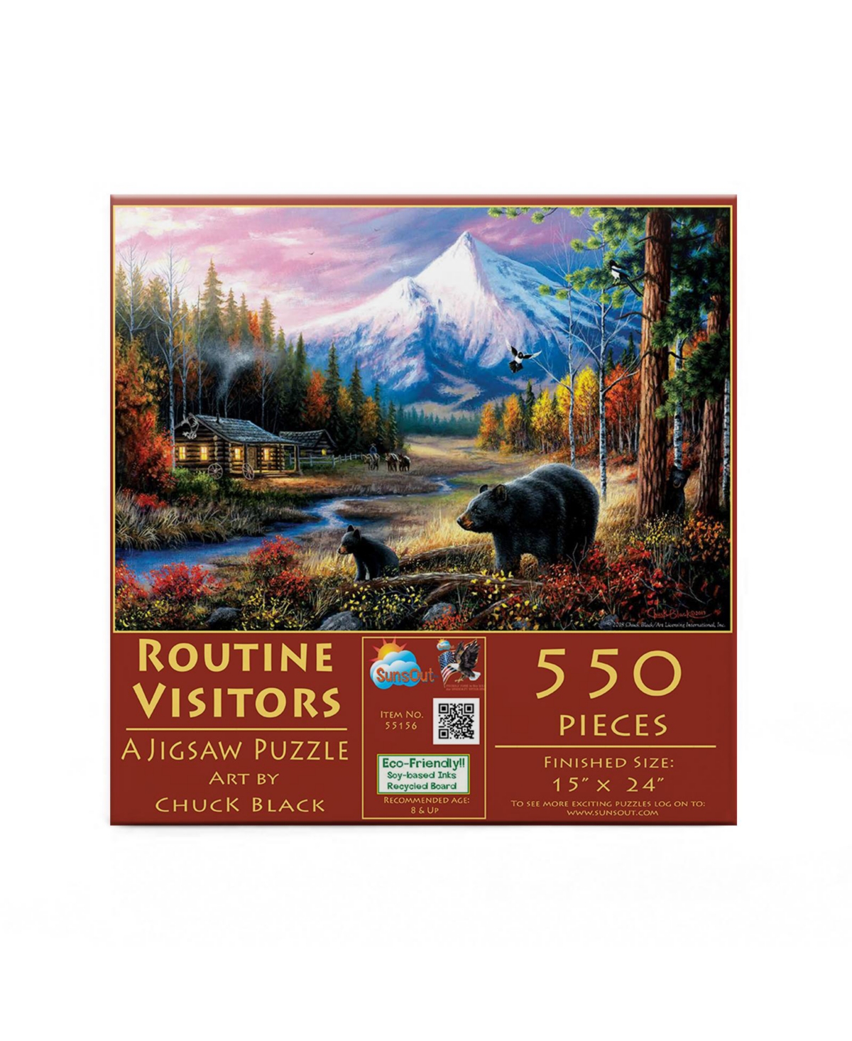 SunsOut Routine Visitors 550 piece Jigsaw Puzzle for Adults