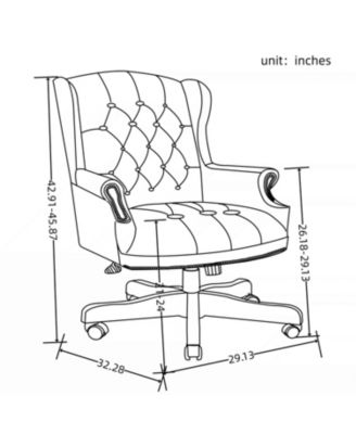 Height-Adjustable Executive Office Chair for Comfort and Style