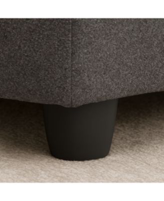 Streamdale Dark Gray Bunny-Ear Pet-Friendly Armchair with Scratch-Resistant Fabric