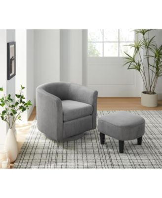  Cozy 360 Swivel Accent Chair with Ottoman Comfort and Style