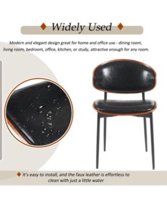 Bentwood Dining Chairs - Set of 2 Leather Seats