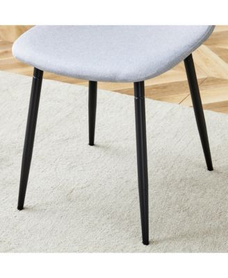 Comfortable Gray Dining Chair Set (4)