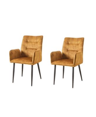 Velvet Dining Chairs (Set of 2)