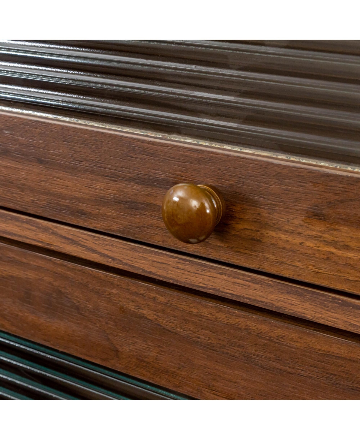 Streamdale Furniture Contemporary Floor-to-Ceiling Cabinet with Glass Doors