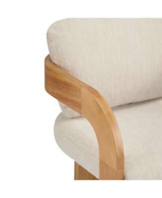 Streamdale Beige Fabric Dining Chairs with Pillow Back - 2 Pack