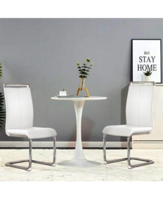 PU Leather Dining Chairs - Set of 2