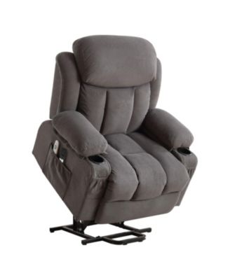 Power Lift Recliner with Heat & Massage (Grey)
