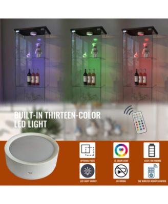 LED Glass Display Cabinet - Black