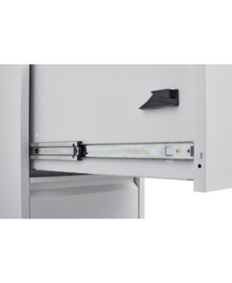 3-Drawer Metal File Cabinet with Lock