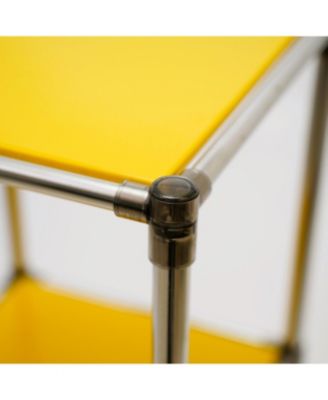 Korean  4-Tier Stainless Steel Shelving Unit (49"H x 14.9"W)