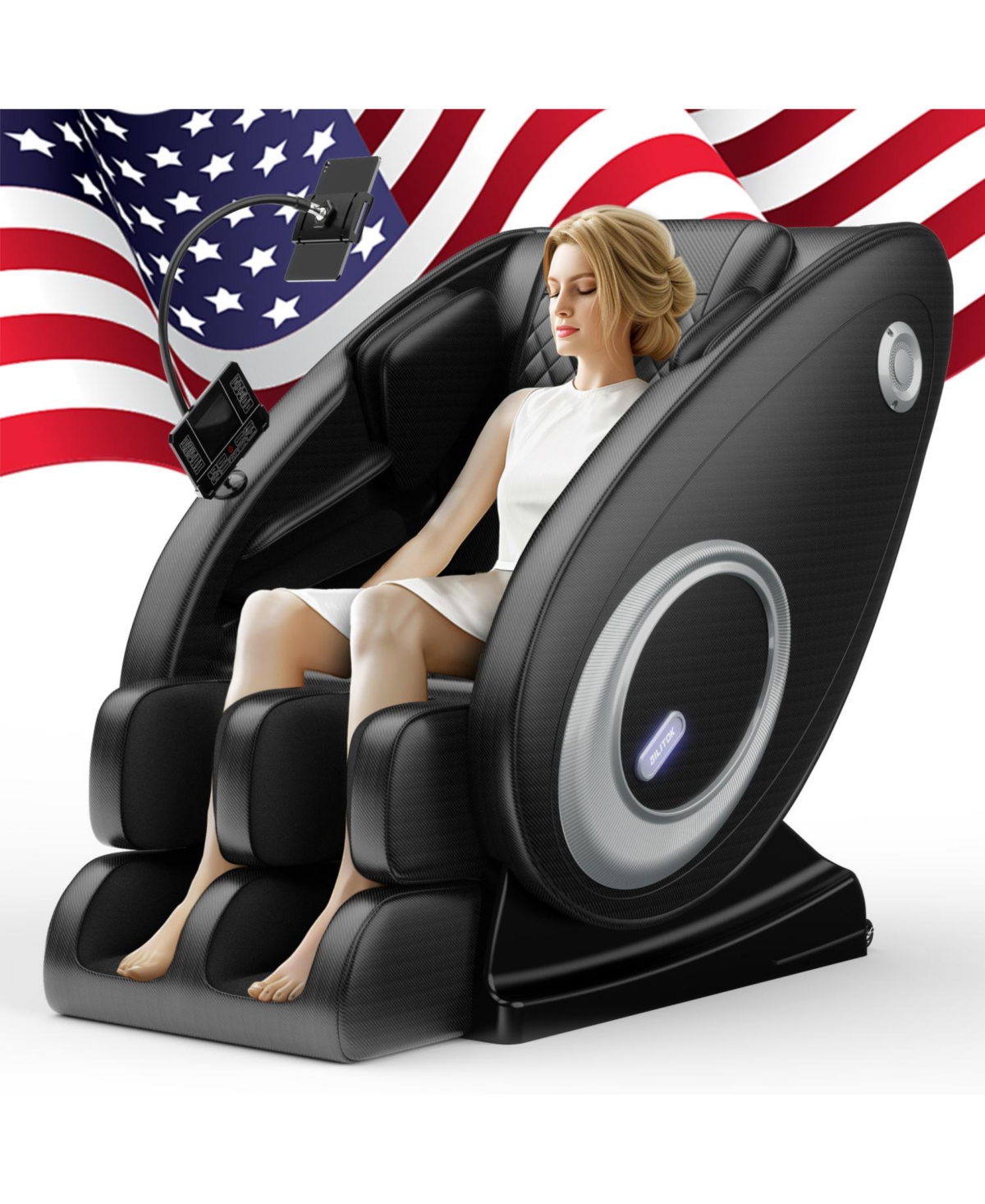 Streamdale Furniture + Faux Leather (or specify actual material) + Zero Gravity & Full Body Air Pressure + Massage Chair Recliner