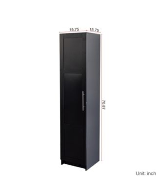  Stackable Wall Storage Cabinet in Black