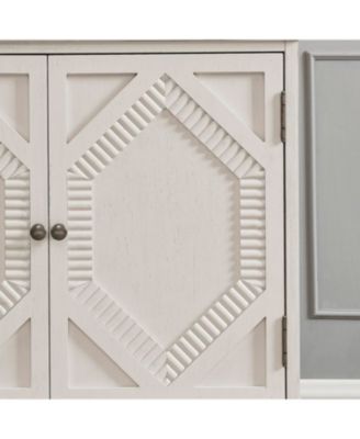 Retro Wooden Sideboard Buffet Cabinet - Antique White