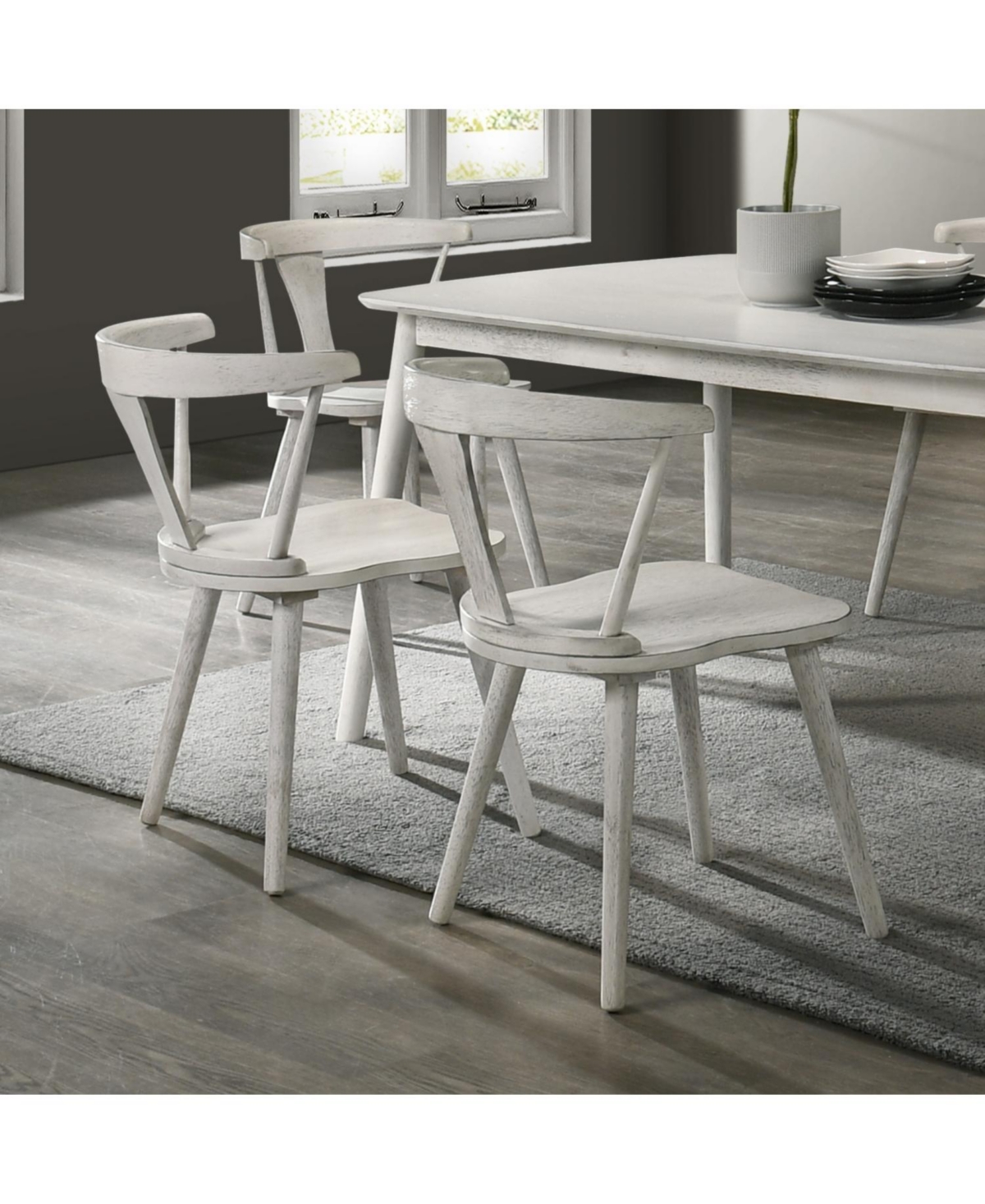 Streamdale Furniture 2 Rustic Farmhouse Dining Chairs