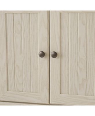 4-Tier Corner Pantry Cabinet with Doors & Shelves