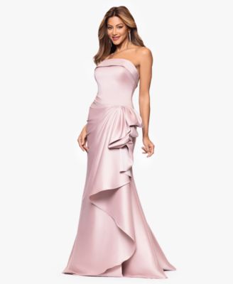 Women's Gathered Strapless Gown