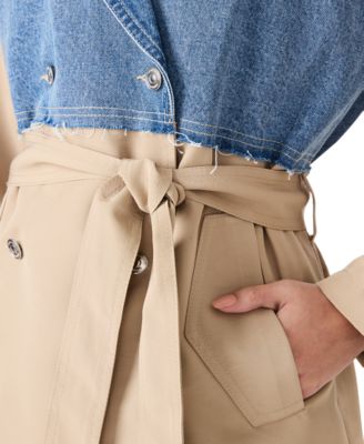 Women's Cropped Trench Coat