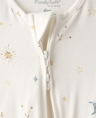 Baby Boys' or Baby Girls' Constellation 2-Way Zip Sleep and Play Pajama