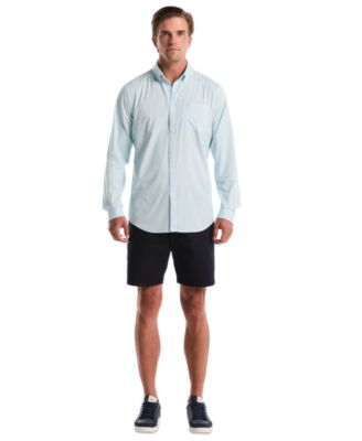 Men's Croquet Print Collared Shirt