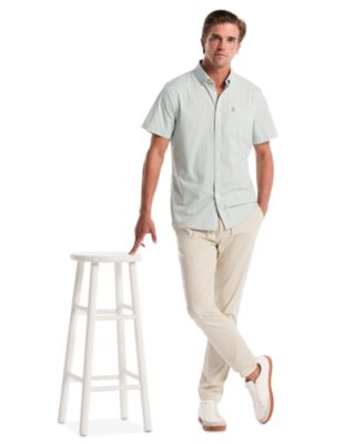 Men's Mini Geo Print Button-Down Shirt