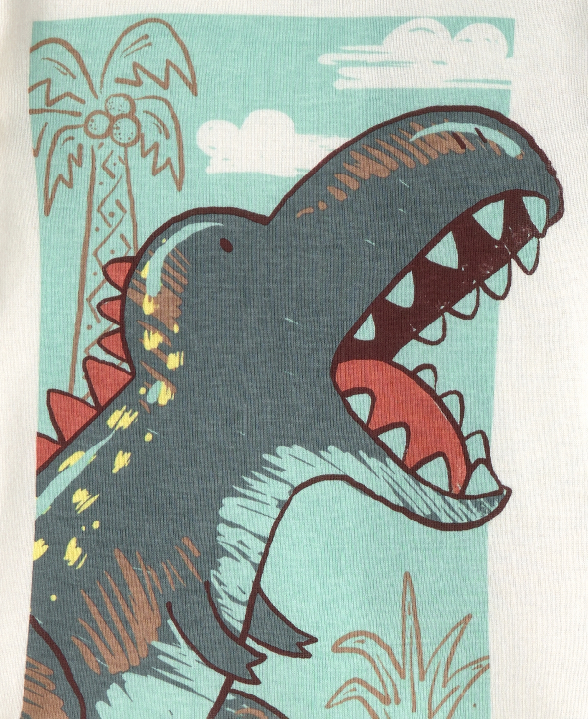 Carter's Baby Boys' Dinosaur Crewneck Top and Snug-Fit Pajama, 4-Piece Set