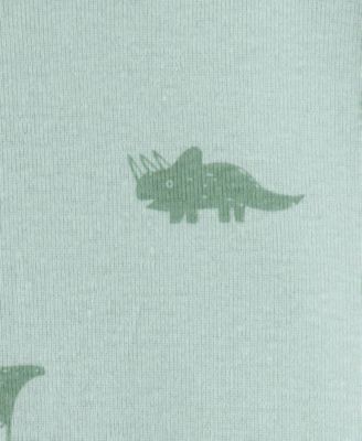 Baby Boys' Dinosaur Snug Fit One-Piece Pajama
