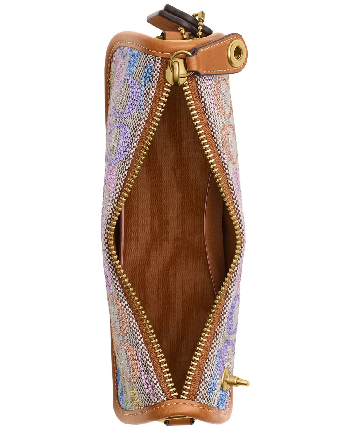 Coach Swinger Mini Crystal Signature Jacquard Shoulder Bag 20