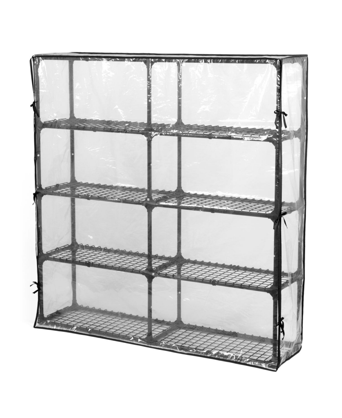 Streamdale Furniture Streamdale Heavy-Duty 5-Shelf Wire Rack with Cover (2-Pack), 1100 lbs Capacity