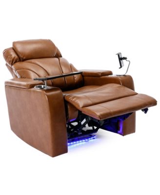 Power Recliner with USB Charger, Storage, Cup Holder, Bluetooth